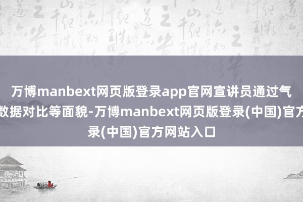 万博manbext网页版登录app官网宣讲员通过气象复原、数据对比等面貌-万博manbext网页版登录(中国)官方网站入口