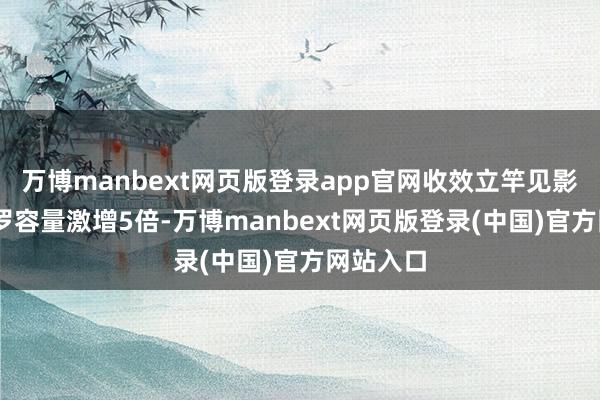 万博manbext网页版登录app官网收效立竿见影：5G收罗容量激增5倍-万博manbext网页版登录(中国)官方网站入口